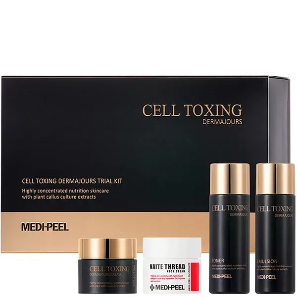 Набір мініатюр для шиї та обличчя Cell Toxing Dermajours Trial Kit від MEDIPEEL