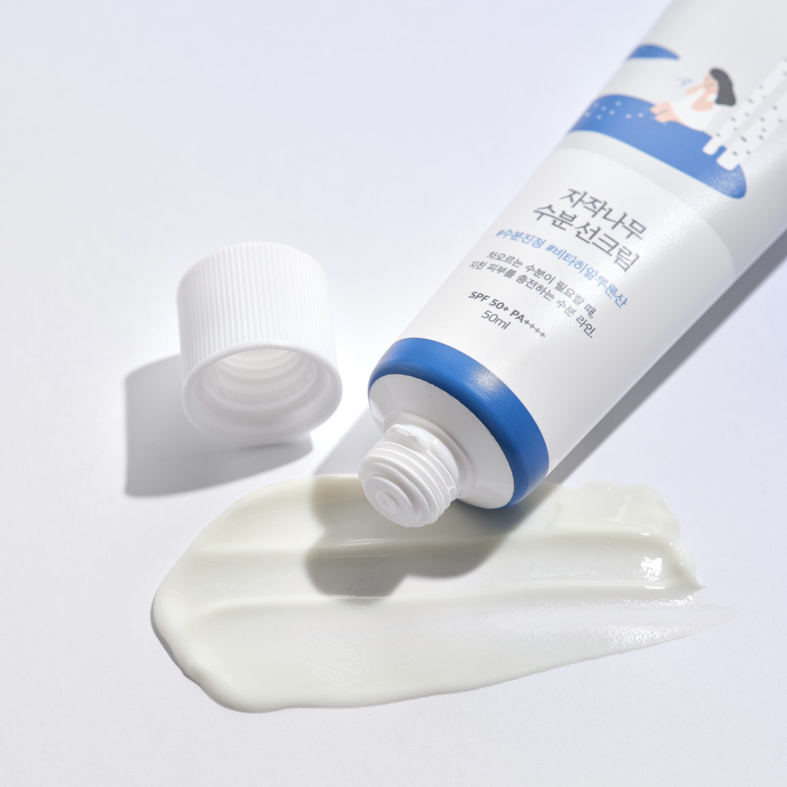 Сонцезахисний крем з березовим соком ROUND LAB Birch Juice Moisturizing Sunscreen - Зображення 2