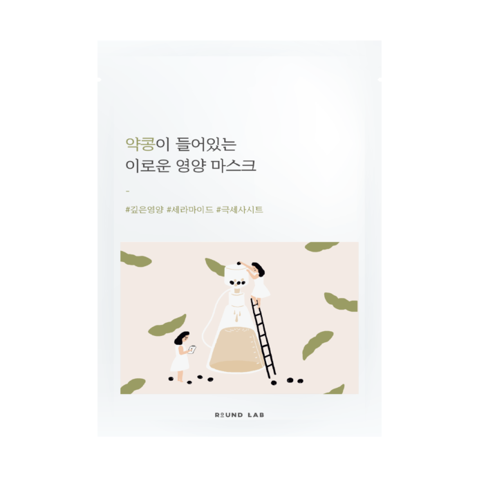 Поживна тканинна маска з екстрактом чорних соєвих бобів Soybean Nourishing Mask Sheet від ROUND LAB