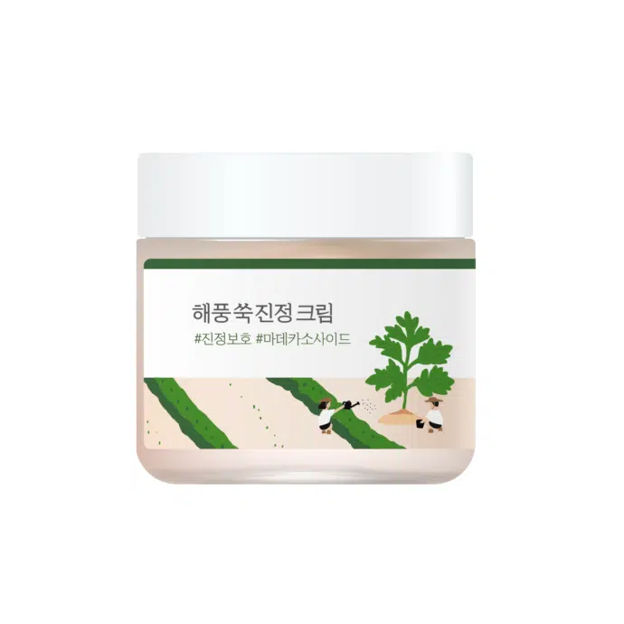 Заспокійливий крем з морським полином Mugwort Calming Cream від ROUND LAB
