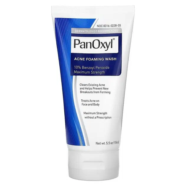 Засіб для очищення обличчя та тіла PanOxyl Acne Foaming Wash 10% Benzoyl Peroxide