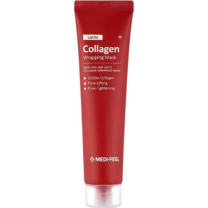 Маска-плівка з колагеном та лактобактеріями Red Lacto Collagen Wrapping Mask від MEDIPEEL