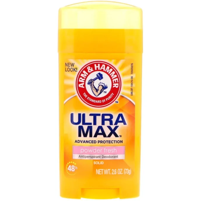 Твердий дезодорант-антиперспірант ULTRA MAX, Powder Fresh, від Arm&Hammer (73 g)