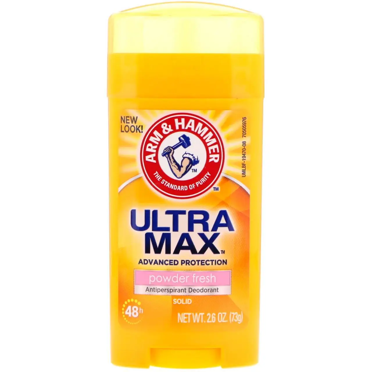 Твердий дезодорант-антиперспірант ULTRA MAX, Powder Fresh, від Arm&Hammer (73 g)