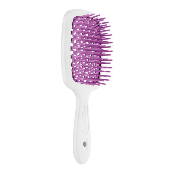 Гребінець SMALL SUPER BRUSH біла з фуксією від Janeke