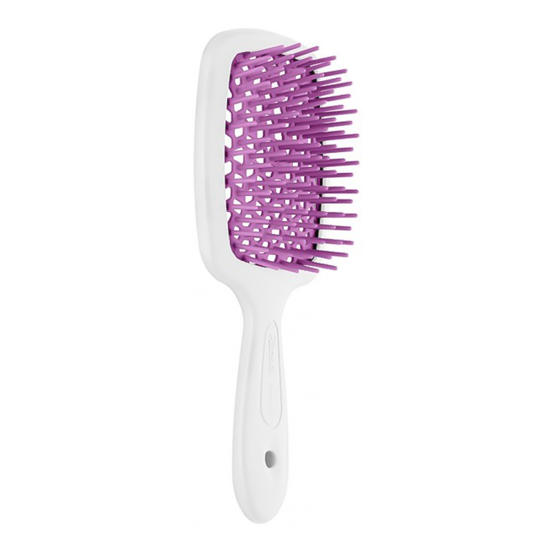 Гребінець SMALL SUPER BRUSH біла з фуксією від Janeke