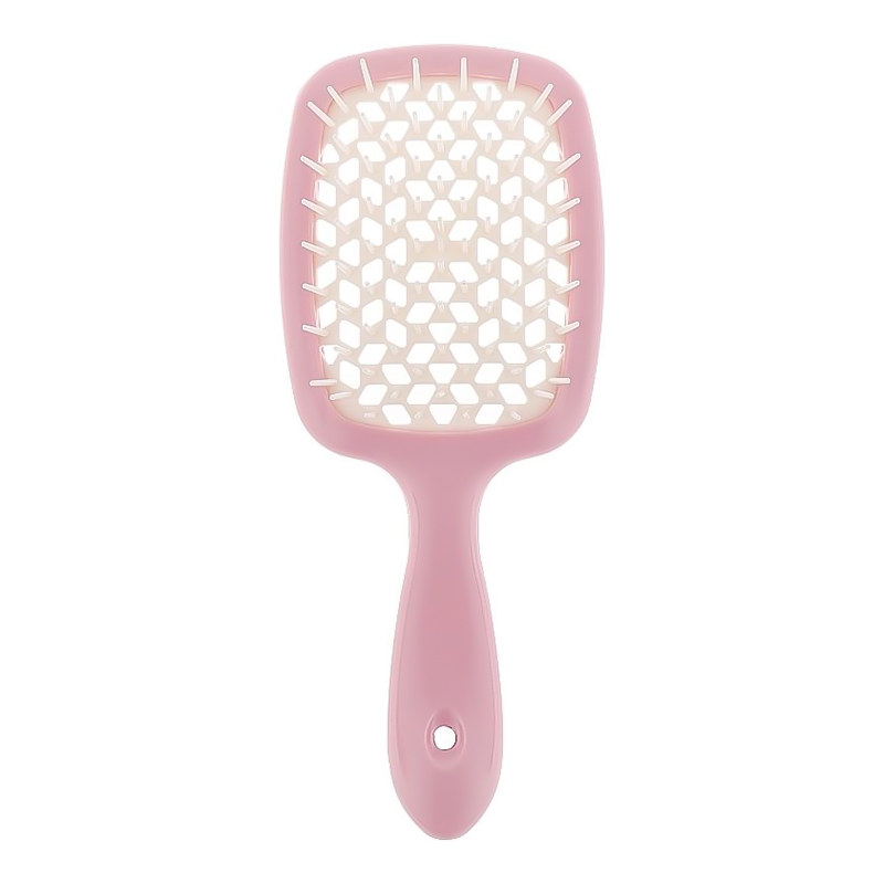 Гребінець SUPER BRUSH рожевий з білим від Janeke