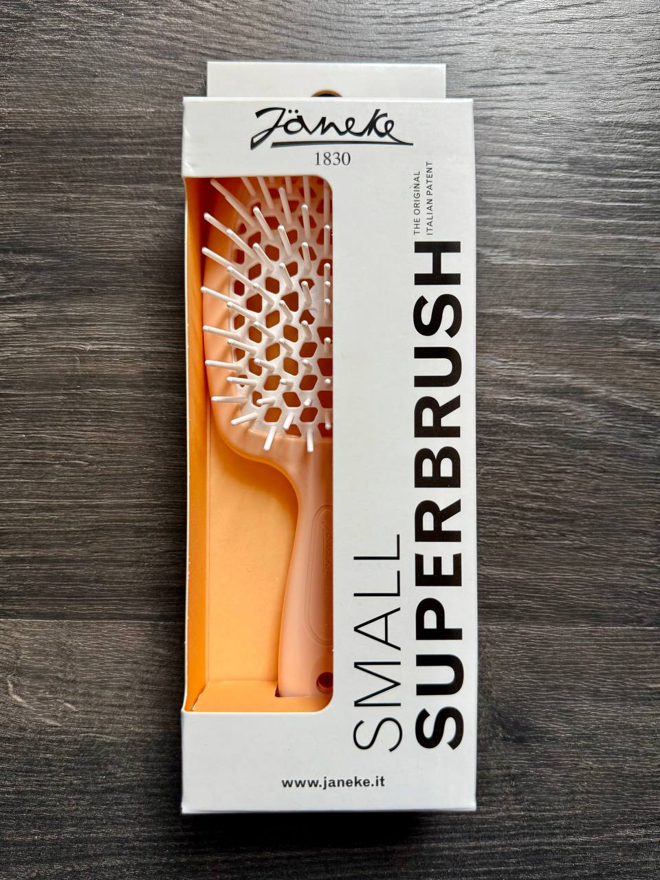 Гребінець SMALL SUPER BRUSH нюдовий персик від Janeke - Зображення 2