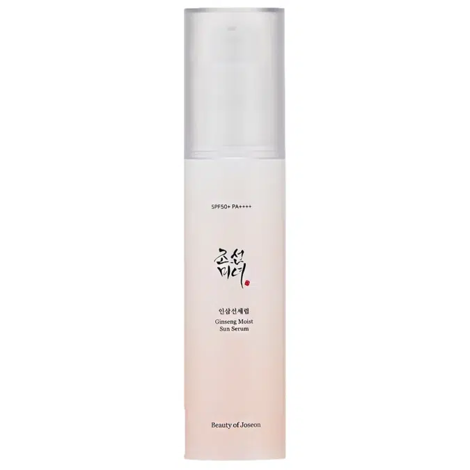 Сонцезахисна сироватка з женьшенем Ginseng Moist Sun Serum SPF 50+/PA++++ від Beauty of Joseon