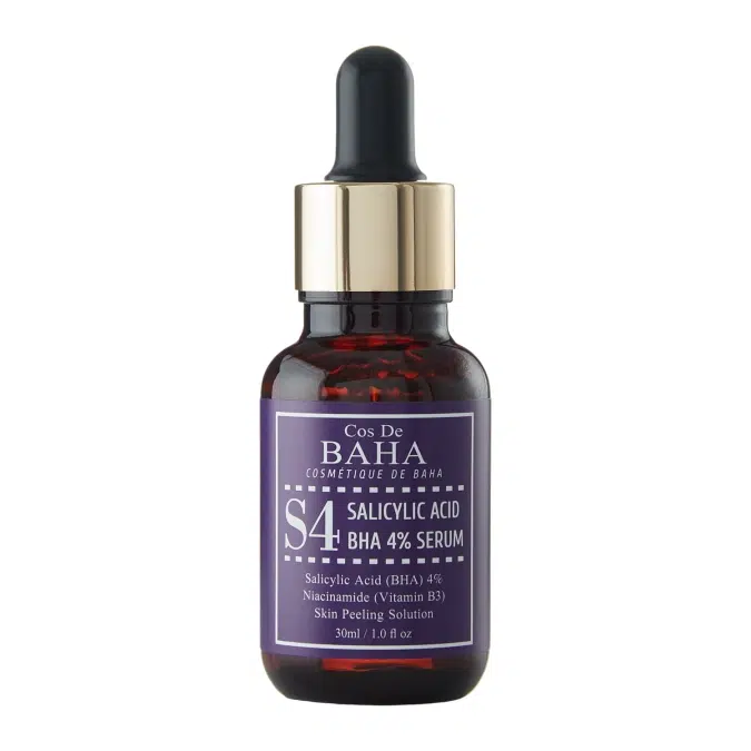 Сироватка для боротьби з комедонами та висипаннями S4 Salicylic Acid BHA 4% Serum від Cos de BAHA