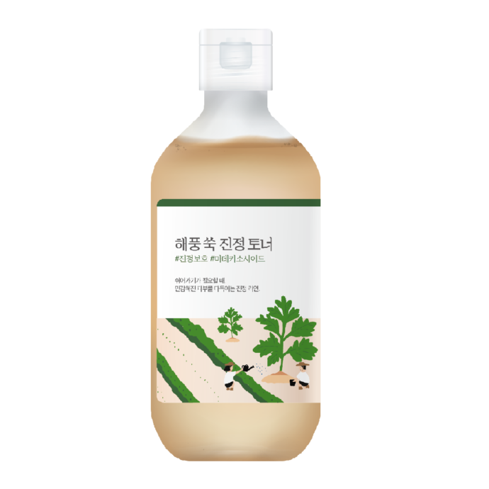Заспокійливий тонер з морським полином Mugwort Calming Toner від ROUND LAB