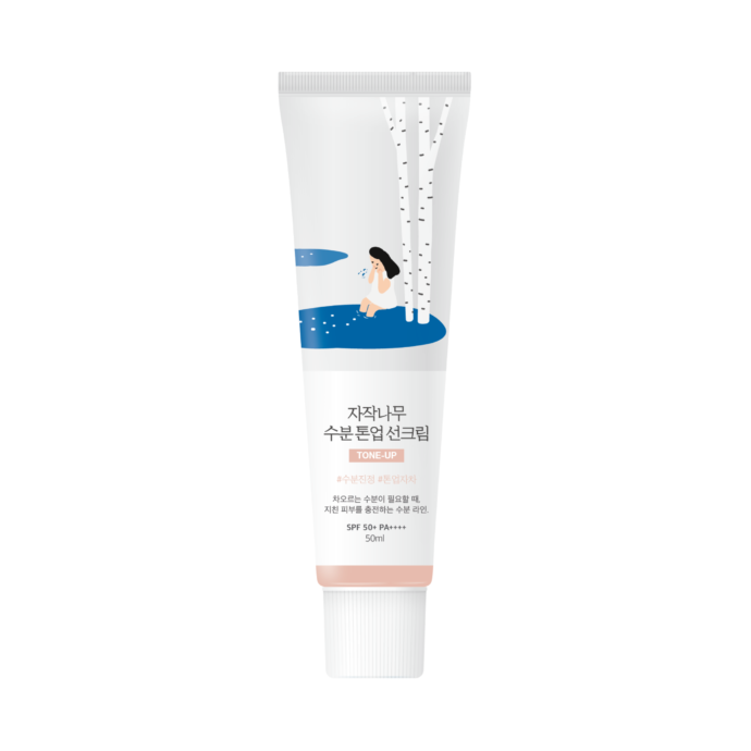 Тонувальний сонцезахисний крем з березовим соком Birch Juice Moisturizing Tone Up Sunscreen від ROUND LAB